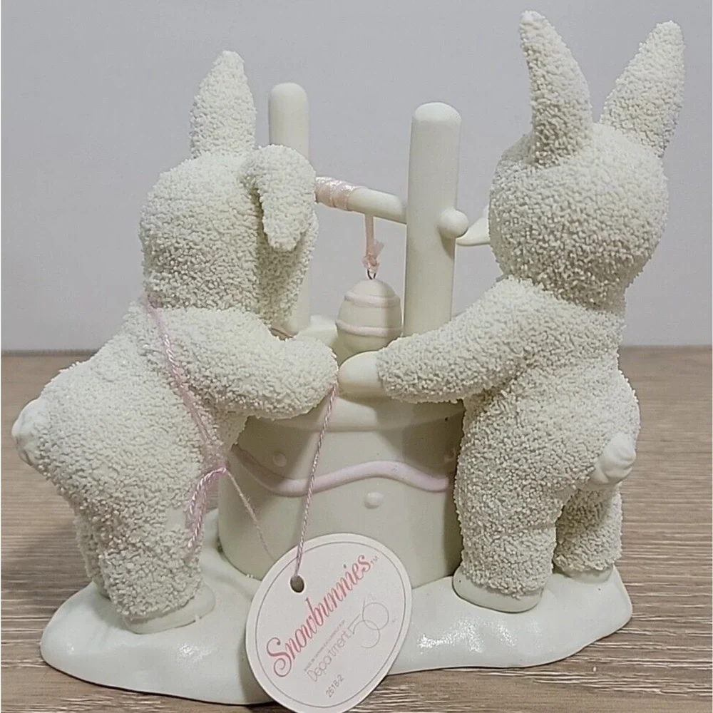 Dept 56 Snowbunnies Wishing You A Happy‎ Easter Wishing Well 1995